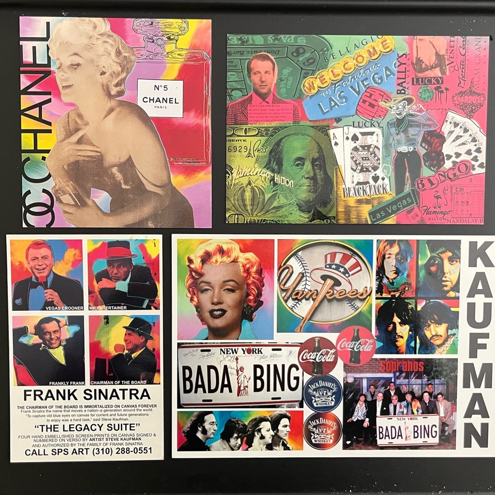 Colorful Pop Art Postcard Collection perfect for framing!